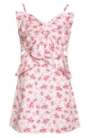 Hannah Banana Kids' Bow Front Party Dress In White Multi