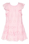 Hannah Banana Kids' Eyelet Tiered Cotton Sundress