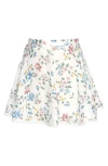 Hannah Banana Kids' Print Flare Miniskirt In Multi