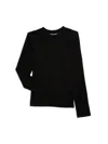 Hannah Banana Little Girl's & Girl's Solid Long Sleeve T-shirt In Black