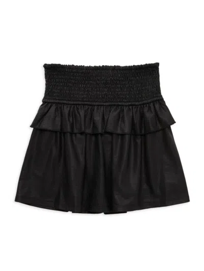Hannah Banana Kids' Little Girl's Smocked Mini Skirt In Black