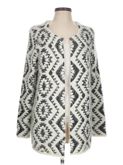 Pre-owned Hannah Cardigan Sweater In Silver