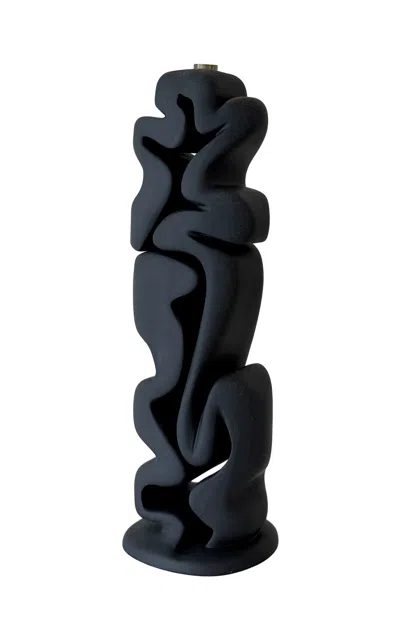 Hannah Polskin Candleholder In Black
