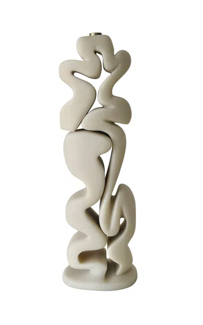 Hannah Polskin Candleholder In White