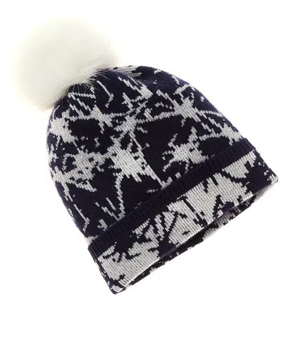 HANNAH ROSE ALL OVER JACQUARD CASHMERE HAT