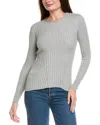 Hannah Rose Basic V-neck Pullover In Gray
