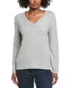 Hannah Rose Basic V-neck Pullover In Multi