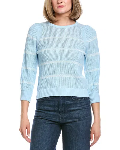 Hannah Rose Blythe Cashmere-blend Knit Sweater In Blue