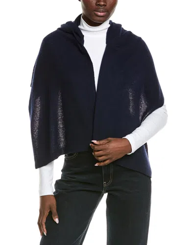 Hannah Rose Cashmere Balaclava With Scarf In Blue