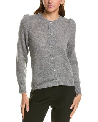 Hannah Rose Cashmere Cardigan In Grey