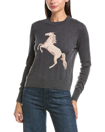 Hannah Rose Cashmere-blend Bronco Sweater In Multi