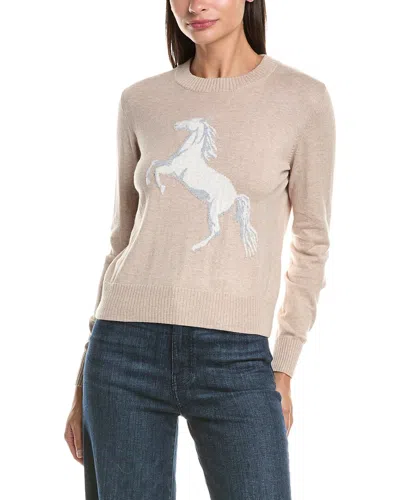 Hannah Rose Cashmere-blend Bronco Sweater In Multi