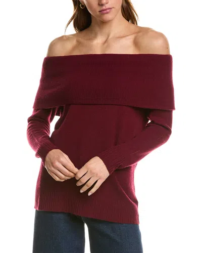 Hannah Rose Cowl Wool & Cashmere-blend Sweater In Red
