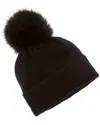 Hannah Rose Cross Country Stitch Wool & Cashmere-blend Hat In Black