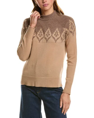 HANNAH ROSE HANNAH ROSE DIAMOND PEAK FAIRISLE WOOL & CASHMERE-BLEND SWEATER