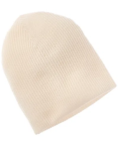 HANNAH ROSE EASY RIBBED CASHMERE BEANIE