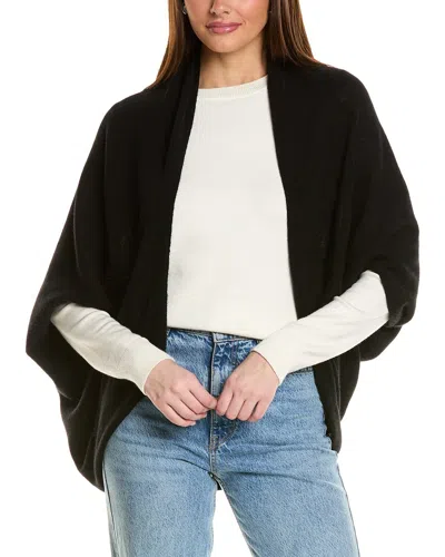 Hannah Rose Envelope Cashmere Wrap In Black