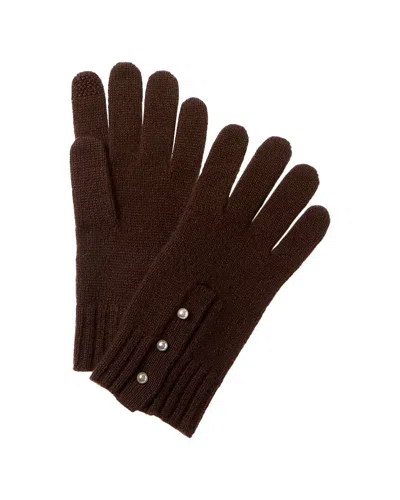 Hannah Rose Essential Cashmere Texting Gloves In Brown