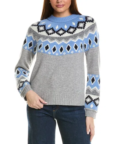 Hannah Rose Fairisle Wool In Blue