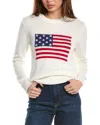 Hannah Rose Flag Intarsia Cashmere-blend Sweater