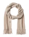 HANNAH ROSE HADLEY SHAKER FRINGE CASHMERE SCARF