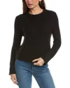 Hannah Rose Honeycomb Knit Cashmere-blend Sweater In Black