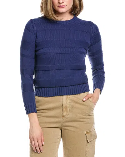 Hannah Rose Jessie Cashmere-blend Sweater In Blue
