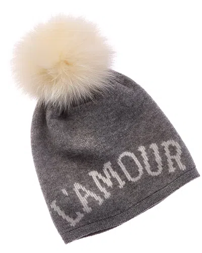 Hannah Rose L'amour Cashmere Hat In Blue