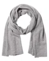 Hannah Rose Lurex Cashmere Scarf In Gray