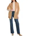 Hannah Rose Luxe Mini Cashmere Travel Wrap In Brown