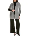 Hannah Rose Luxe Mini Cashmere Travel Wrap In Grey