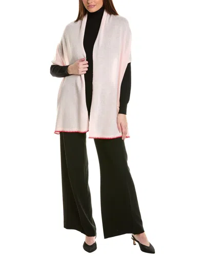 Hannah Rose Luxe Mini Cashmere Travel Wrap In Pink