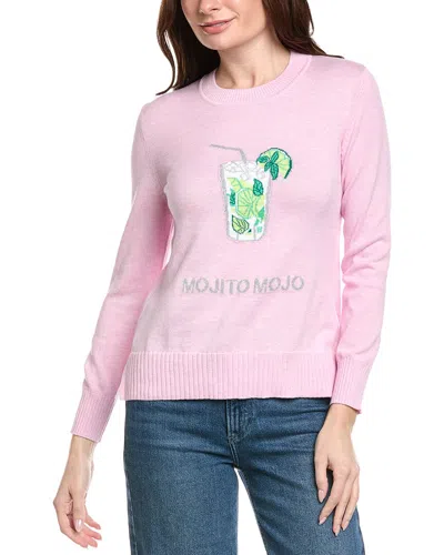Hannah Rose Mojito Mojo Cashmere-blend Sweater In Pink