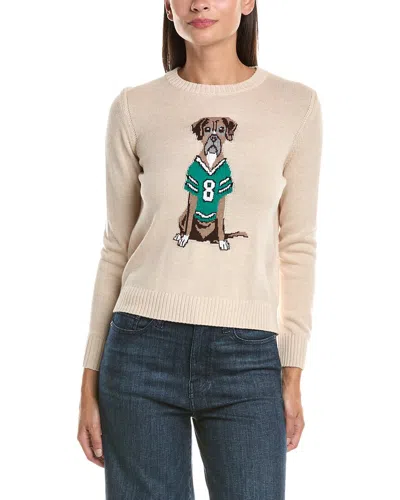 Hannah Rose Most Valuable Player Cashmere-blend Sweater In Neutral