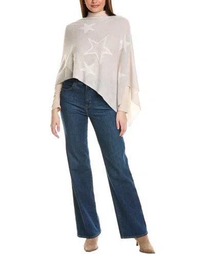 Hannah Rose Norma Star Cashmere Topper In Neutral