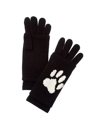 HANNAH ROSE HANNAH ROSE PAW PRINT INTARSIA WOOL & CASHMERE-BLEND 3-IN-1 GLOVES