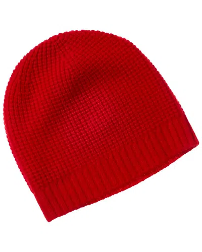 HANNAH ROSE HANNAH ROSE PLUSH WAFFLE STITCH CASHMERE BEANIE