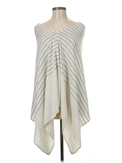 Pre-owned Hannah Rose Poncho In Ivory