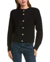 Hannah Rose Priscilla Cashmere-blend Cardigan In Black