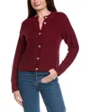 Hannah Rose Priscilla Cashmere-blend Cardigan In Burgundy