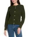 Hannah Rose Priscilla Cashmere-blend Cardigan In Green