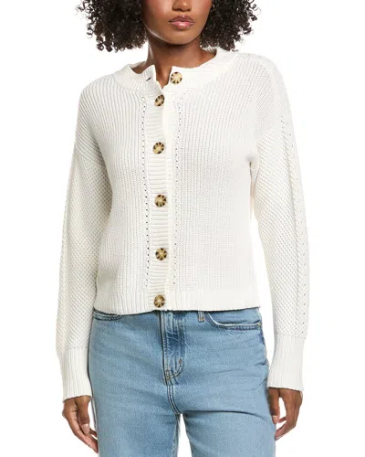 Hannah Rose Priscilla Cashmere-blend Cardigan In White