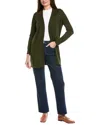Hannah Rose Relaxed Cashmere-blend Duster In Green