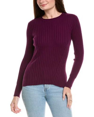 HANNAH ROSE HANNAH ROSE RIB CREWNECK CASHMERE-BLEND SWEATER