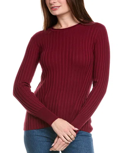 HANNAH ROSE HANNAH ROSE RIB CREWNECK CASHMERE-BLEND SWEATER