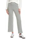 Hannah Rose Ribbed Wide Leg Cashmere-blend Pant In Gray