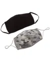 Hannah Rose Set Of 2 Cashmere-blend Face Masks In Black