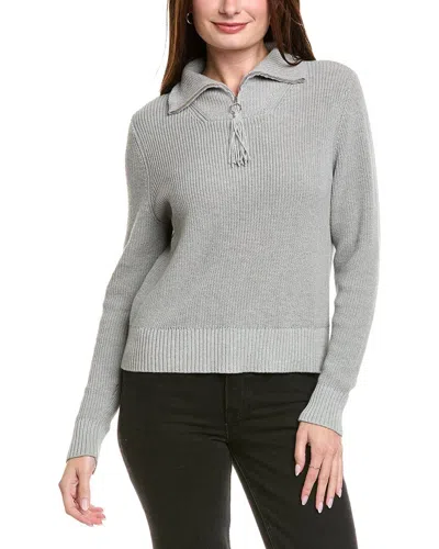 HANNAH ROSE SHAKER SAILOR NECK CASHMERE-BLEND PULLOVER