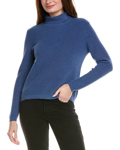 HANNAH ROSE SHAKER TURTLENECK CASHMERE-BLEND SWEATER