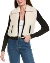 Hannah Rose Sherpa Full Zip Shaker Cashmere-blend Jacket In Multi